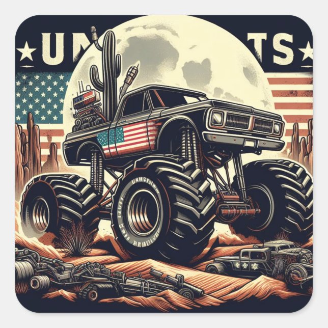 MONSTER TRUCK STICKER (Vorderseite)