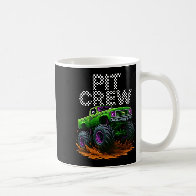 Monster Truck T Crew Family Matching Birthday Part Kaffeetasse (Rechts)