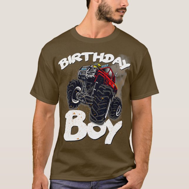 Monster Truck T Shirt Funny Birthday Boy Geschenk (Vorderseite)