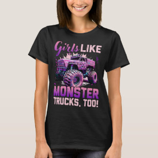 Monster Truck T Shirt Girls wie Monster zu Birt