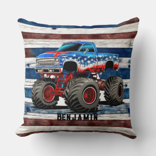 Monster Truck Throw Kissen