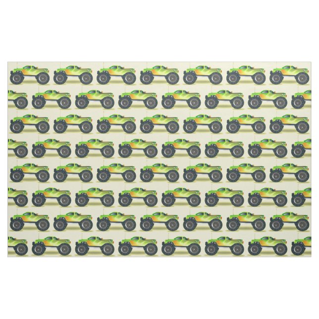 Monster Truck Thunder_Cove Stoff (Fat Quarter (45,7 x 55,9 cm))
