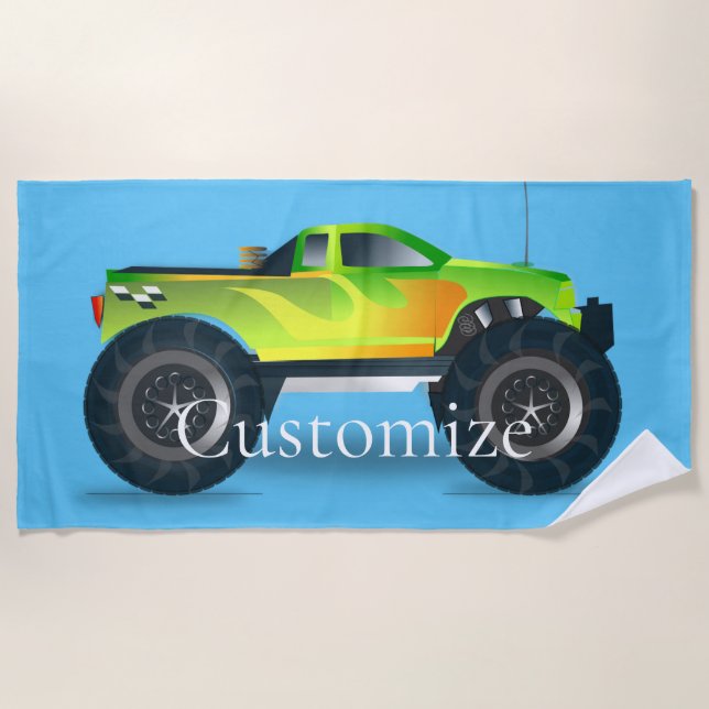 Monster Truck Thunder_Cove Strandtuch (Vorderseite)