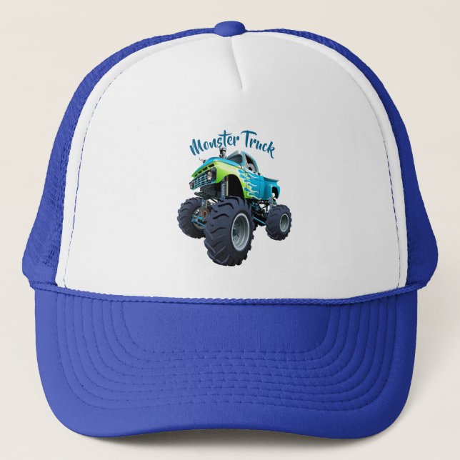 Monster Truck Trucker Hat Truckerkappe (Vorderseite)