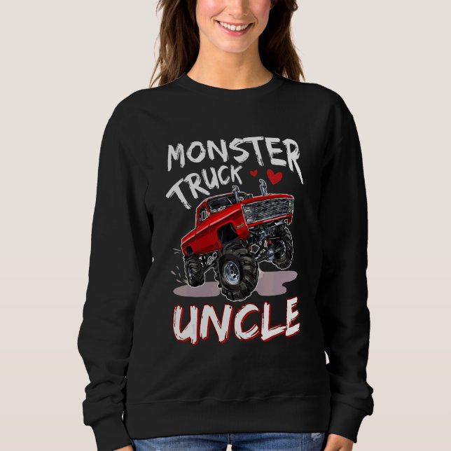Monster Truck Uncle Driver Family Matching Trucks Sweatshirt (Vorderseite)