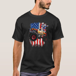 Monster Truck Uncle Sam 4. Juli T-Shirt