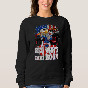 Monster Truck Uncle Sam Red White und Boom Sweatshirt