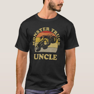 Monster Truck Uncle Vintager Retro-Sonnenuntergang T-Shirt