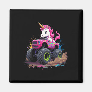 Monster Truck Unicorn Geburtstagsparty Monster Tru Magnet