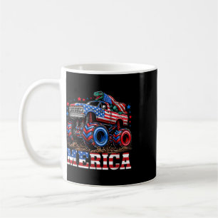 Monster Truck USA-Flagge Patriotische Kleinkinder  Kaffeetasse