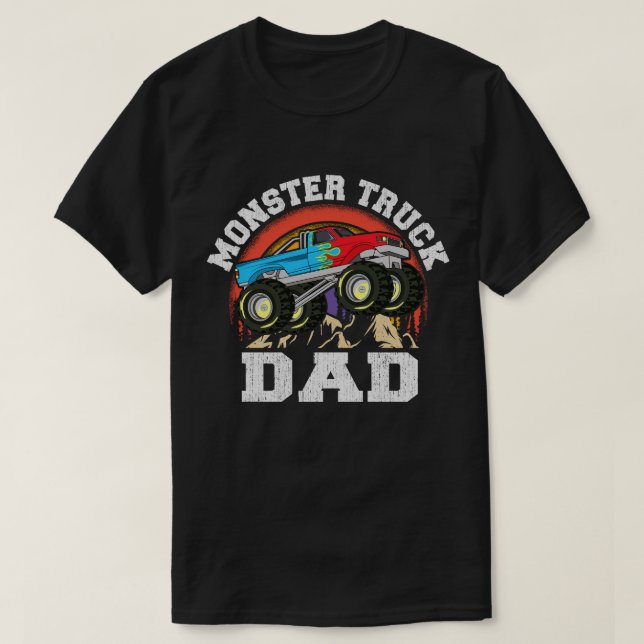 Monster Truck Vater Matching Family Monster Lo T-Shirt (Design vorne)