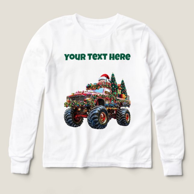 Monster Truck Weihnachten - Die Tri-Blend der bear (Design Vorderseite)