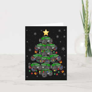 Monster Truck Weihnachtsbaum Weihnachten Weihnacht Karte