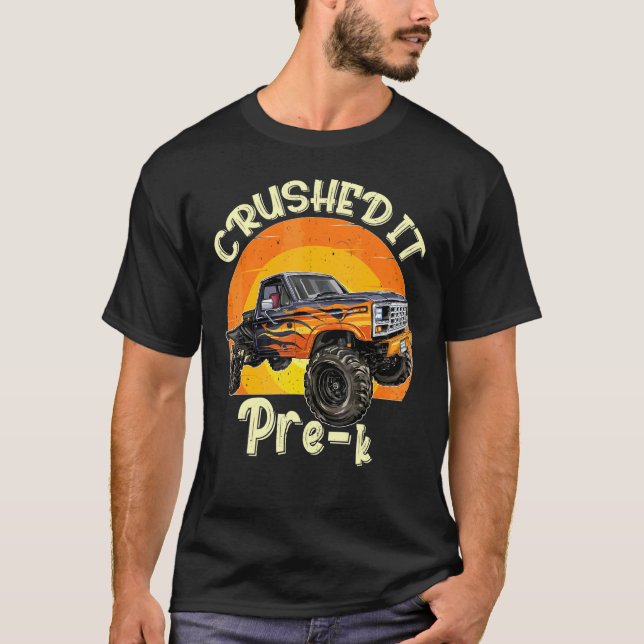 Monster Truck zerbrach es für Sommer-Scho T-Shirt (Vorderseite)