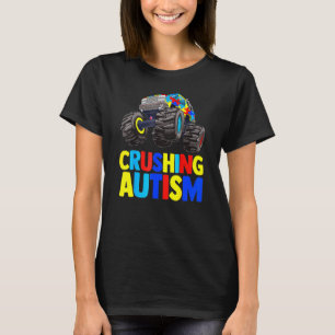 Monster Truck zerstört Austim Autism Awareness T T-Shirt