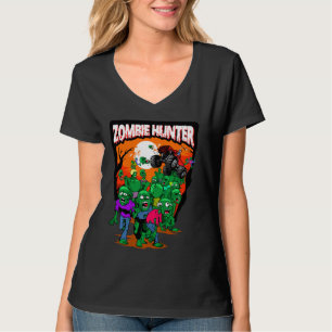 Monster Truck Zombie Hunter Halloween Untoten Kilo T-Shirt
