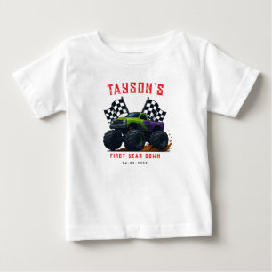 Monster Trucks 1. Geburtstag Party Baby T-shirt