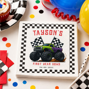Monster Trucks 1. Geburtstag Party Serviette