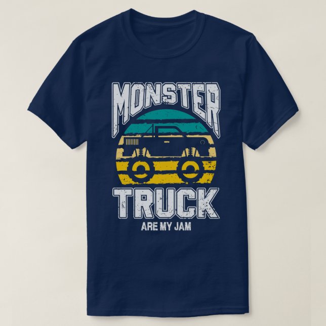 monster trucks are my jam toddler monster jam mons T-Shirt (Design vorne)