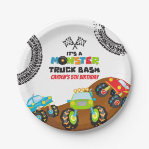 Monster Trucks Geburtstag Pappteller