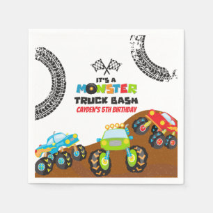 Monster Trucks Geburtstag Serviette