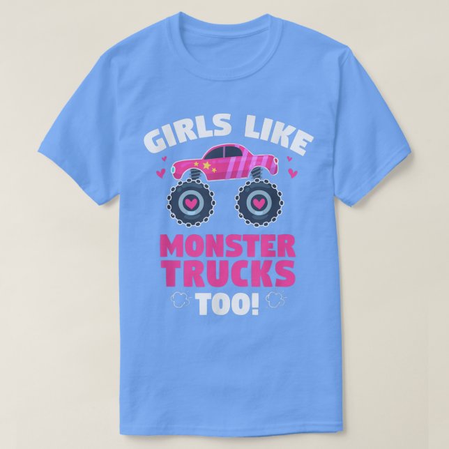 Monster Trucks Girls Like - Niedlich Monster Truck T-Shirt (Design vorne)