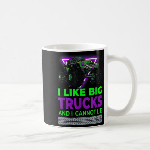 Monster Trucks - Ich mag große Lastwagen und ich k Kaffeetasse