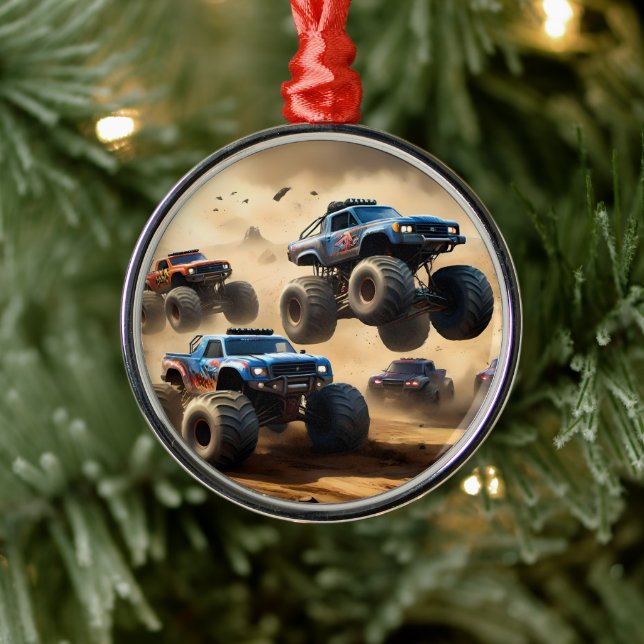 Monster Trucks Mayhem, Ornament Aus Metall (Baum)