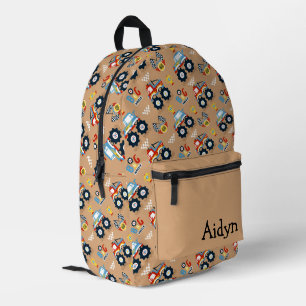 Monster Trucks Personalisiert Bedruckter Rucksack