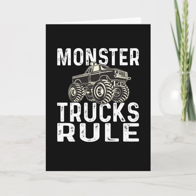 Monster-Trucks-Regel Karte (Vorderseite)