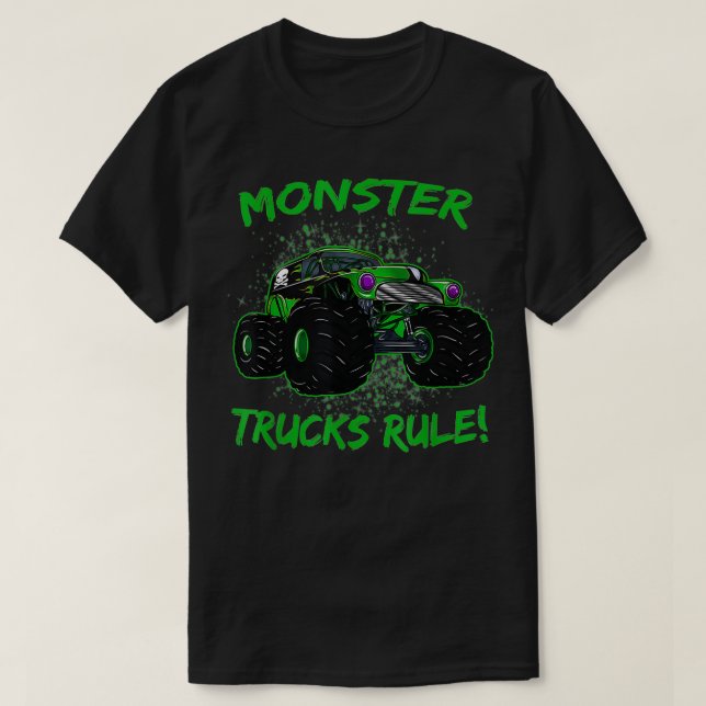 Monster-Trucks-Regel T-Shirt (Design vorne)