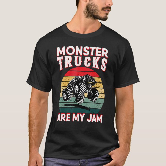 Monster Trucks sind meine Marmelade-Motoren LKW Tr T-Shirt (Vorderseite)