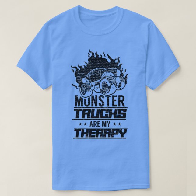 Monster Trucks sind meine Therapie 2 T-Shirt (Design vorne)