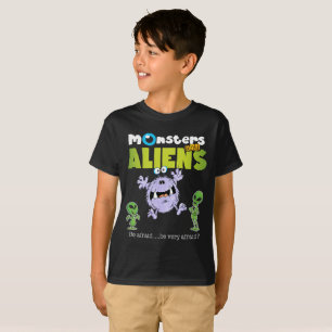 Monster und Außerirdischen V1 T-Shirt