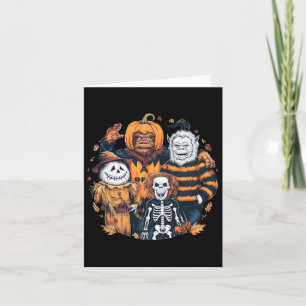 Monster und Freunde in Kostümen fallen Saison Hall Karte
