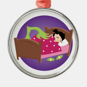 Monster unter Bett Silbernes Ornament