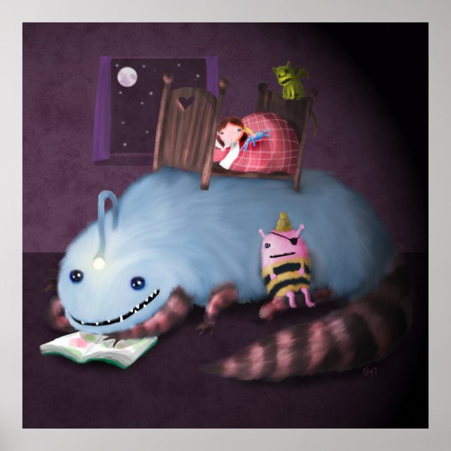 Monster unter dem Bett Poster (Vorne)