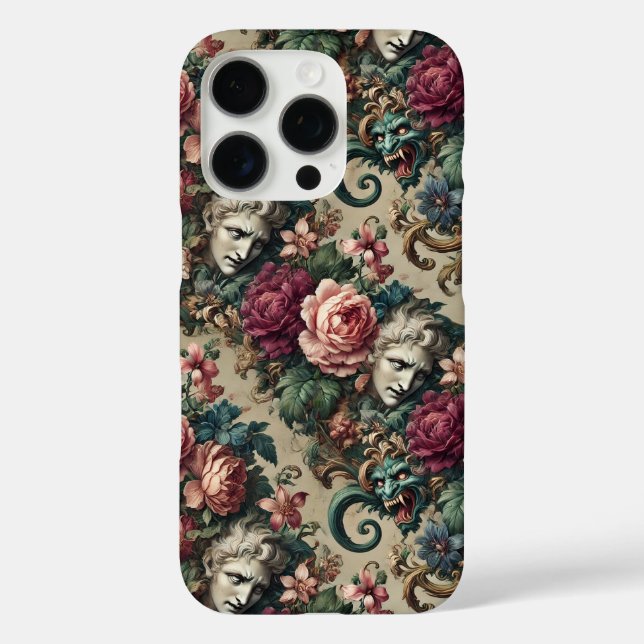 Monster unter Männern - gotisches Barock Case-Mate iPhone Hülle (Rückseite)