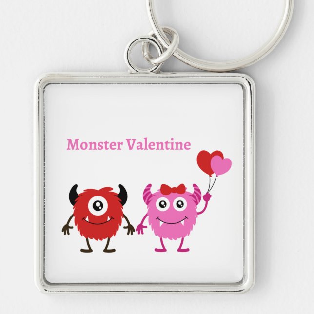 Monster Valentine Schlüsselanhänger (Vorne)