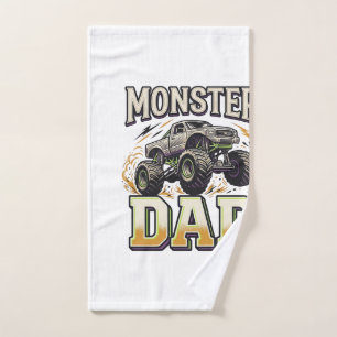 Monster-Vater Monster-Truck Vintage-Vector-Shirt D Handtuch