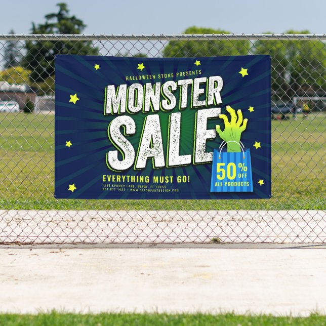 Monster-Verkauf Halloween-Werbung Banner (Insitu)