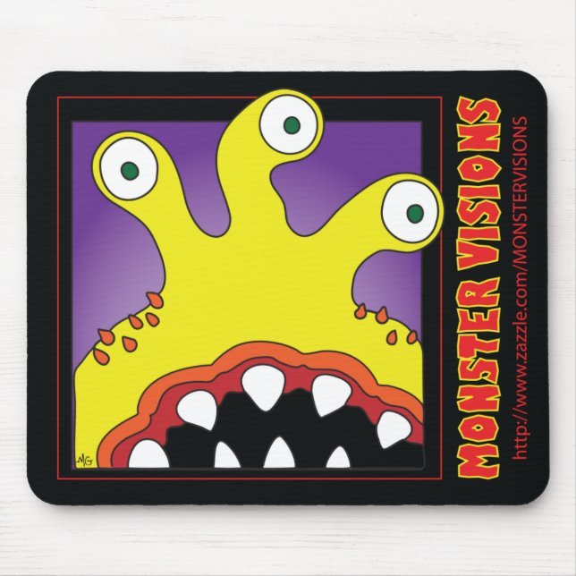 MONSTER-VISIONS-MAUSUNTERLAGEN MOUSEPAD (Vorne)