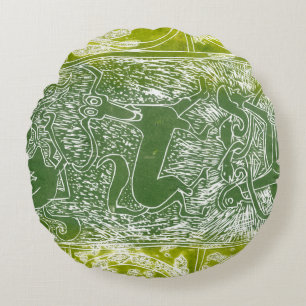 Monster von Aberlamno Rundes Kissen