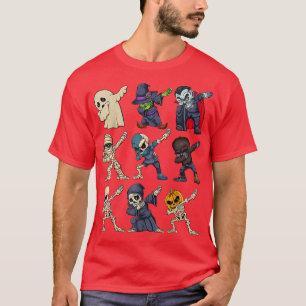 Monster zu trotzen Lazy Halloween Kostümskel T-Shirt