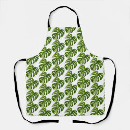 Monstera Albo Gartenschürze  Seltene Zimmerpflanze Schürze