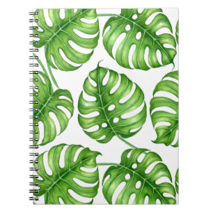 Monstera Aquarellmuster Notizblock