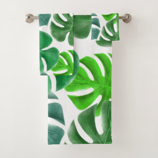 Monstera Badhandtuch Set