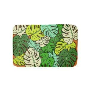 Monstera Blätter #3 Badematte