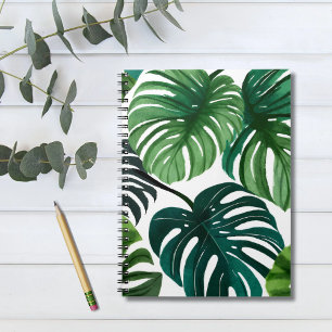 Monstera-Blätter Aquarell Notizblock
