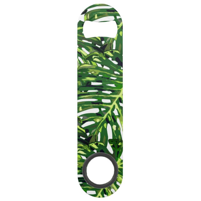 Monstera Blätter Bar Key (Vorderseite)